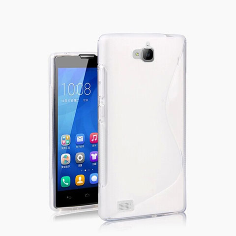 Funda Silicona S-Line para Huawei Honor 3C Blanco