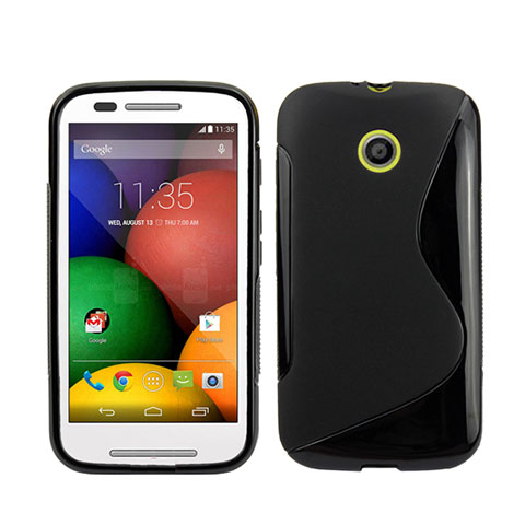 Funda Silicona S-Line para Motorola Moto E XT1021 Negro