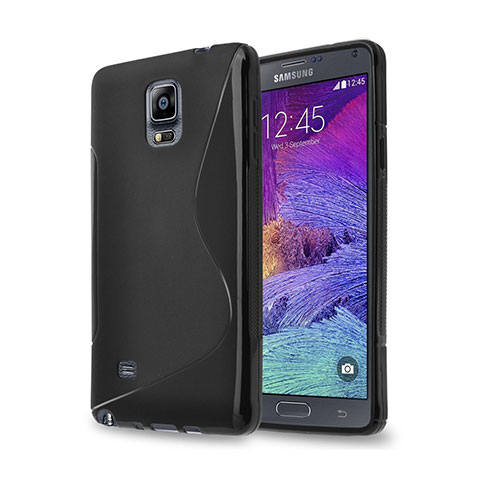 Funda Silicona S-Line para Samsung Galaxy Note 4 SM-N910F Negro