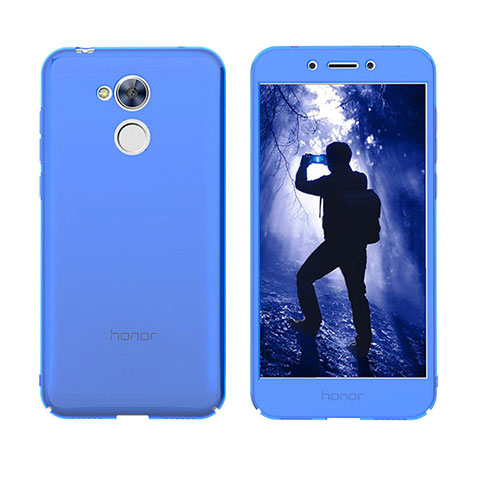 Funda Silicona Transparente Cubre Entero Carcasa para Huawei Honor 6A Azul
