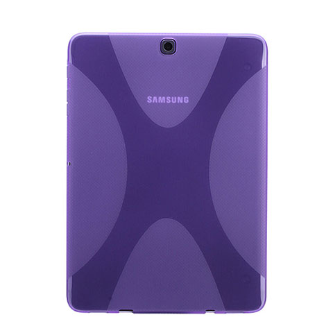 Funda Silicona Transparente X-Line para Samsung Galaxy Tab S2 8.0 SM-T710 SM-T715 Morado
