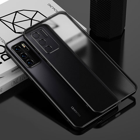Funda Silicona Ultrafina Carcasa Transparente AN1 para Huawei P40 Negro