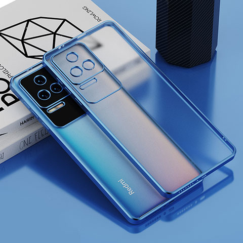 Funda Silicona Ultrafina Carcasa Transparente AN1 para Xiaomi Poco F4 5G Azul