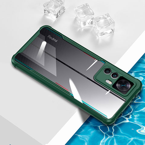 Funda Silicona Ultrafina Carcasa Transparente BH1 para Xiaomi Mi 12T 5G Verde