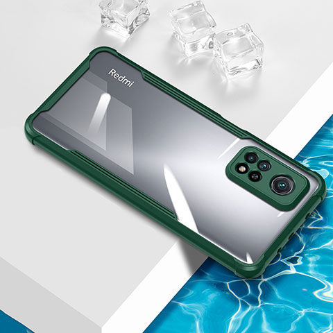 Funda Silicona Ultrafina Carcasa Transparente BH1 para Xiaomi Redmi Note 11 Pro 4G Verde