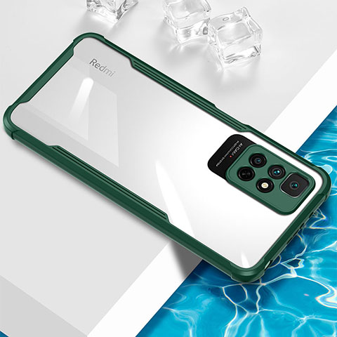 Funda Silicona Ultrafina Carcasa Transparente BH1 para Xiaomi Redmi Note 11S 5G Verde