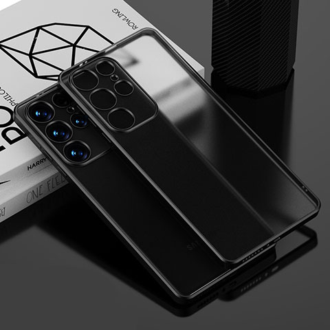 Funda Silicona Ultrafina Carcasa Transparente C02 para Samsung Galaxy S21 Ultra 5G Negro