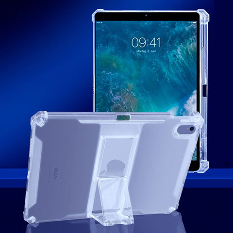 Funda Silicona Ultrafina Carcasa Transparente con Soporte para Apple iPad Air 3 Claro