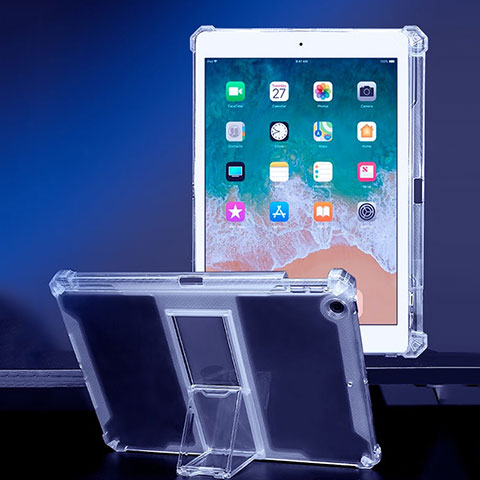 Funda Silicona Ultrafina Carcasa Transparente con Soporte para Apple iPad Air Claro