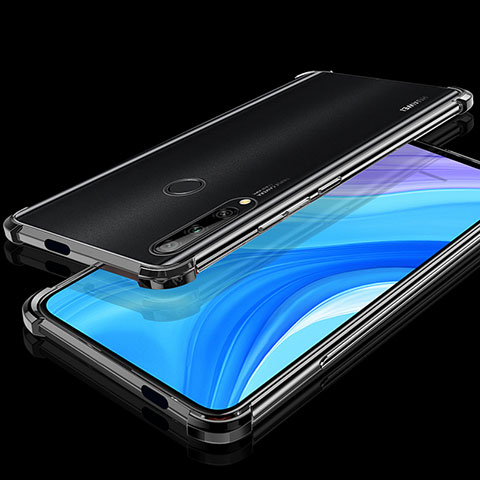 Funda Silicona Ultrafina Carcasa Transparente H01 para Huawei Enjoy 10 Plus Negro