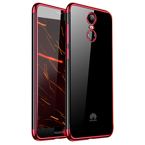 Funda Silicona Ultrafina Carcasa Transparente H01 para Huawei Enjoy 6 Rojo