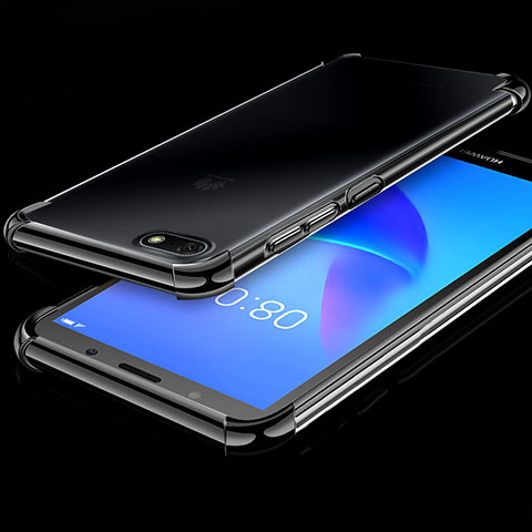 Funda Silicona Ultrafina Carcasa Transparente H01 para Huawei Enjoy 8e Lite Negro