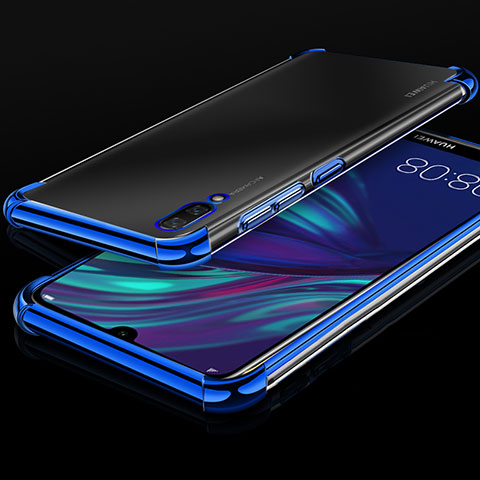 Funda Silicona Ultrafina Carcasa Transparente H01 para Huawei Enjoy 9 Azul