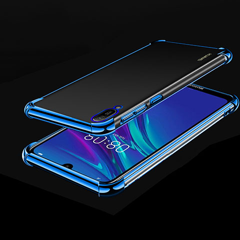 Funda Silicona Ultrafina Carcasa Transparente H01 para Huawei Enjoy 9e Azul