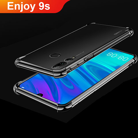 Funda Silicona Ultrafina Carcasa Transparente H01 para Huawei Enjoy 9s Negro