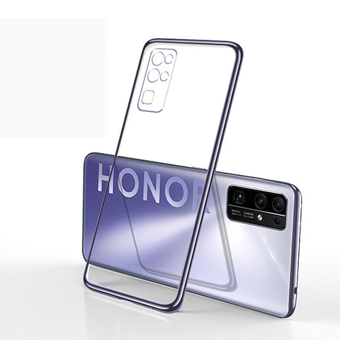Funda Silicona Ultrafina Carcasa Transparente H01 para Huawei Honor 30 Plata