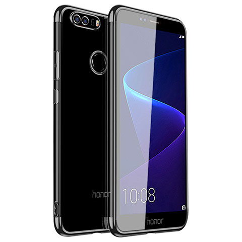 Funda Silicona Ultrafina Carcasa Transparente H01 para Huawei Honor 8 Negro