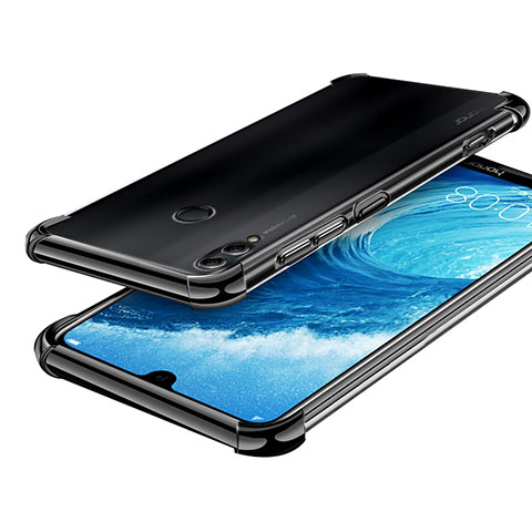 Funda Silicona Ultrafina Carcasa Transparente H01 para Huawei Honor 8X Max Negro