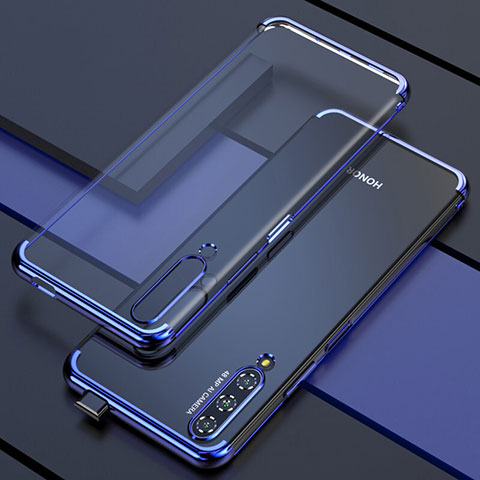 Funda Silicona Ultrafina Carcasa Transparente H01 para Huawei Honor 9X Pro Azul