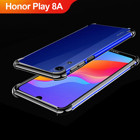 Funda Silicona Ultrafina Carcasa Transparente H01 para Huawei Honor Play 8A Negro