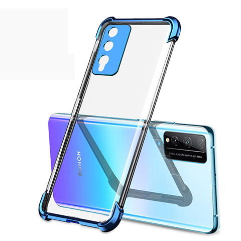 Funda Silicona Ultrafina Carcasa Transparente H01 para Huawei Honor Play4T Pro Azul
