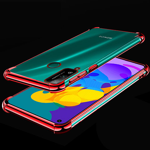 Funda Silicona Ultrafina Carcasa Transparente H01 para Huawei Honor Play4T Rojo