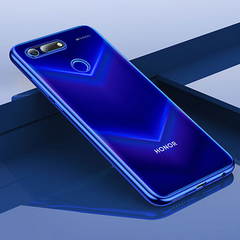 Funda Silicona Ultrafina Carcasa Transparente H01 para Huawei Honor V20 Azul