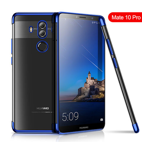 Funda Silicona Ultrafina Carcasa Transparente H01 para Huawei Mate 10 Pro Azul