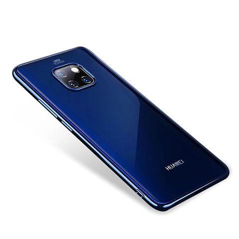 Funda Silicona Ultrafina Carcasa Transparente H01 para Huawei Mate 20 Pro Azul