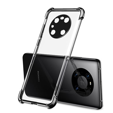 Funda Silicona Ultrafina Carcasa Transparente H01 para Huawei Mate 40 Pro Negro