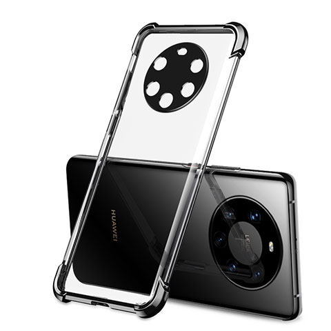 Funda Silicona Ultrafina Carcasa Transparente H01 para Huawei Mate 40 Pro+ Plus Negro