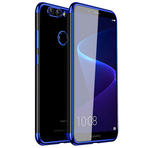 Funda Silicona Ultrafina Carcasa Transparente H01 para Huawei Nova 2 Azul