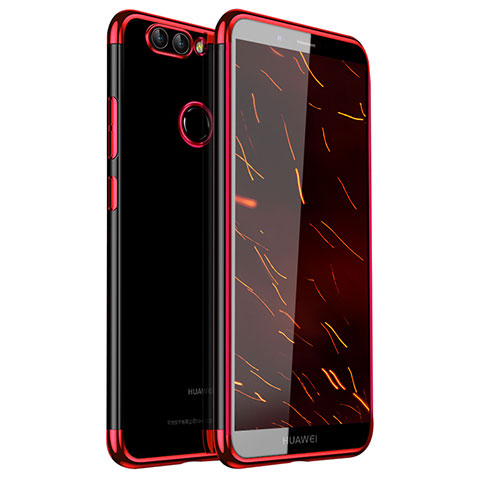 Funda Silicona Ultrafina Carcasa Transparente H01 para Huawei Nova 2 Plus Rojo