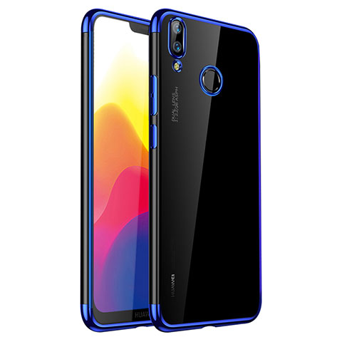 Funda Silicona Ultrafina Carcasa Transparente H01 para Huawei Nova 3e Azul