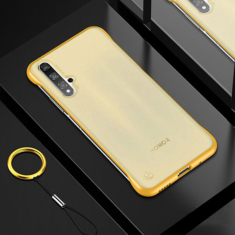 Funda Silicona Ultrafina Carcasa Transparente H01 para Huawei Nova 5T Oro