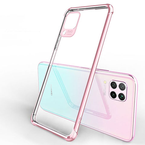 Funda Silicona Ultrafina Carcasa Transparente H01 para Huawei Nova 7i Oro Rosa