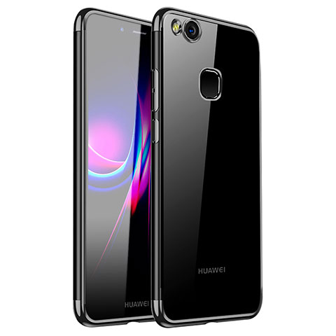 Funda Silicona Ultrafina Carcasa Transparente H01 para Huawei Nova Negro