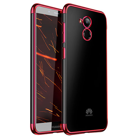 Funda Silicona Ultrafina Carcasa Transparente H01 para Huawei Nova Smart Rojo