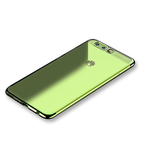 Funda Silicona Ultrafina Carcasa Transparente H01 para Huawei P10 Verde