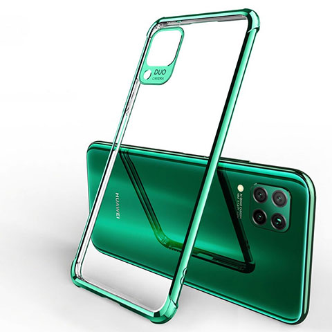 Funda Silicona Ultrafina Carcasa Transparente H01 para Huawei P40 Lite Verde