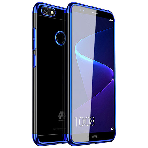 Funda Silicona Ultrafina Carcasa Transparente H01 para Huawei P9 Lite Mini Azul