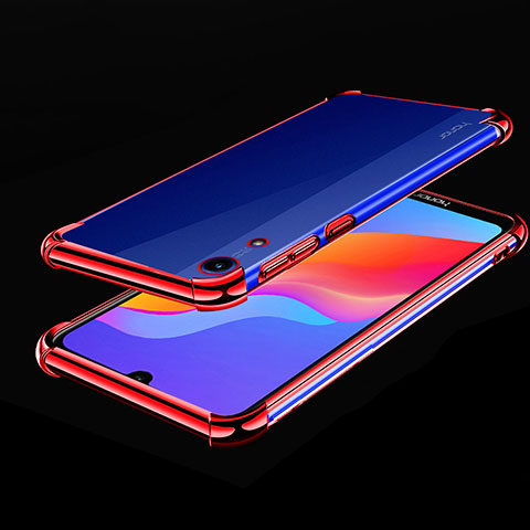 Funda Silicona Ultrafina Carcasa Transparente H01 para Huawei Y6 (2019) Rojo