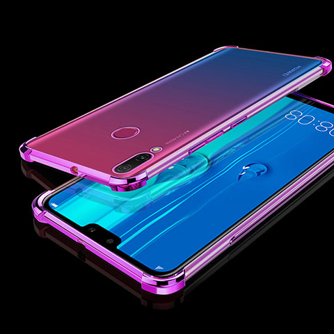 Funda Silicona Ultrafina Carcasa Transparente H01 para Huawei Y9 (2019) Morado