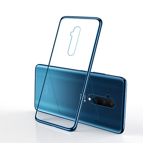 Funda Silicona Ultrafina Carcasa Transparente H01 para OnePlus 7T Pro Azul