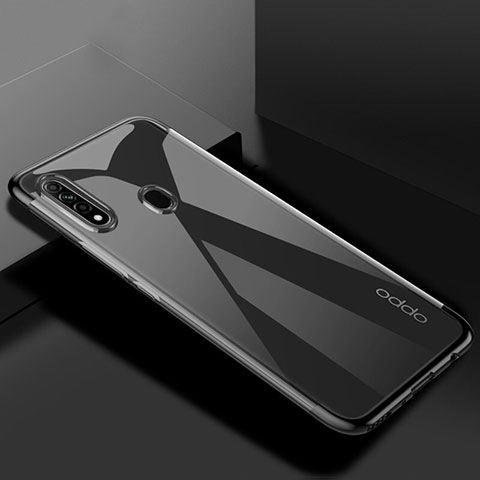 Funda Silicona Ultrafina Carcasa Transparente H01 para Oppo A31 Negro