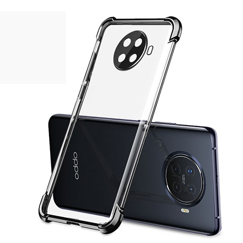 Funda Silicona Ultrafina Carcasa Transparente H01 para Oppo Ace2 Negro