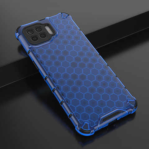 Funda Silicona Ultrafina Carcasa Transparente H01 para Oppo F17 Pro Azul