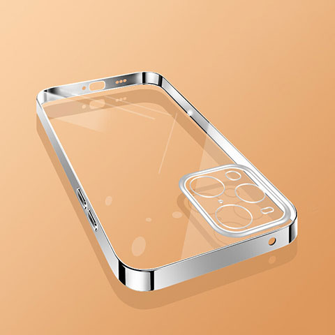 Funda Silicona Ultrafina Carcasa Transparente H01 para Oppo Find X3 5G Plata