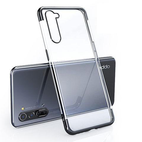 Funda Silicona Ultrafina Carcasa Transparente H01 para Oppo K7 5G Negro