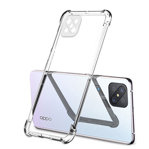 Funda Silicona Ultrafina Carcasa Transparente H01 para Oppo Reno4 Z 5G Claro